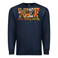Navy WTF Wine Turkey Family Premium Sweatshirt - texasbilliewilder