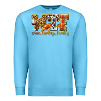 Ocean Blue WTF Wine Turkey Family Premium Sweatshirt - texasbilliewilder