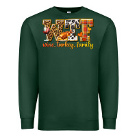 Sports Green WTF Wine Turkey Family Premium Sweatshirt - texasbilliewilder