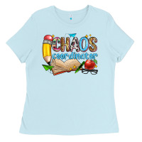 Baby Blue chaos coordinator Ladies Tee - Zillion Design Studio
