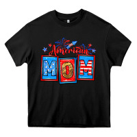 Black American mom Heavy Core Tee - Neo Western