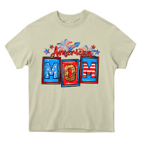 Mossy American mom Heavy Core Tee - Neo Western