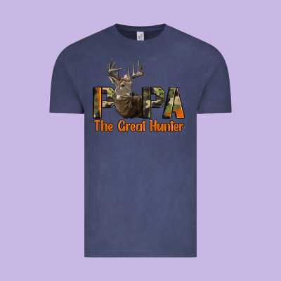 Western Papa The Great Deer Hunter Vintage Tee Designed By Lillyallendesigns