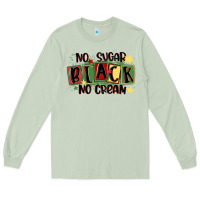 Matcha no sugar black no cream Long Sleeve Tee - MaliasSmallBusiness