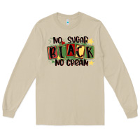 Mushroom no sugar black no cream Long Sleeve Tee - MaliasSmallBusiness