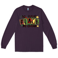 Plum no sugar black no cream Long Sleeve Tee - MaliasSmallBusiness