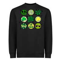 Black st patrick's day Heavyweight Sweatshirt - MaliasSmallBusiness