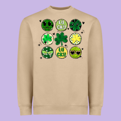 St Patrick's Day Heavyweight Sweatshirt Designed By Maliassmallbusiness