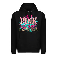 Black The pink is for my Grandma Cancer Awareness Premium Hoodie - HowdyJamesFarm