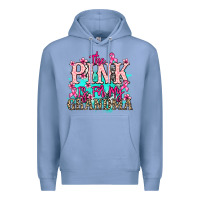 Colony Blue The pink is for my Grandma Cancer Awareness Premium Hoodie - HowdyJamesFarm