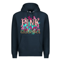 Navy The pink is for my Grandma Cancer Awareness Premium Hoodie - HowdyJamesFarm