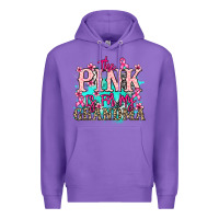 Purple The pink is for my Grandma Cancer Awareness Premium Hoodie - HowdyJamesFarm