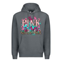 Rock The pink is for my Grandma Cancer Awareness Premium Hoodie - HowdyJamesFarm