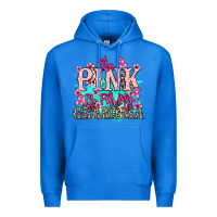 True Royal The pink is for my Grandma Cancer Awareness Premium Hoodie - HowdyJamesFarm