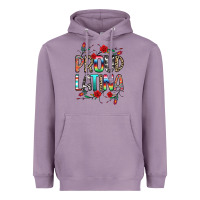 Lavender Proud Latina Heavyweight Hoodie - texasbilliewilder