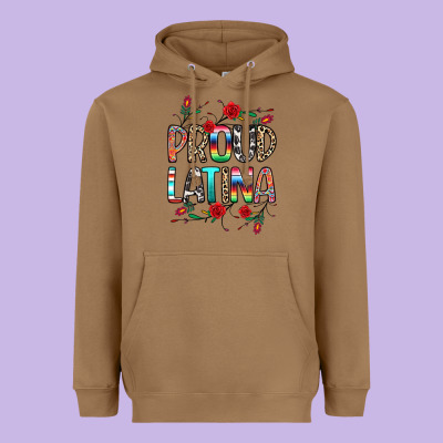 Proud Latina Heavyweight Hoodie Designed By Texasbilliewilder