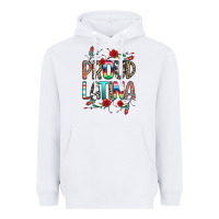 White Proud Latina Heavyweight Hoodie - texasbilliewilder