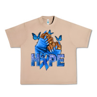 Burro hope blueribboncolon cancer nails Urban Heavy Tee - NancyCooperArtShop