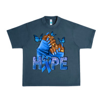Midnight Navy hope blueribboncolon cancer nails Urban Heavy Tee - NancyCooperArtShop