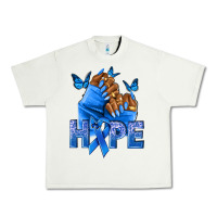 Hope Blueribboncolon Cancer Nails Urban Heavy Tee | Teevron