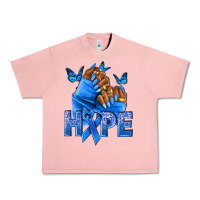 Salmon hope blueribboncolon cancer nails Urban Heavy Tee - NancyCooperArtShop