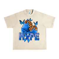 Sandshell hope blueribboncolon cancer nails Urban Heavy Tee - NancyCooperArtShop