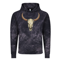 Cloud Black bull skull Vintage Hoodie - AdoDesignShop