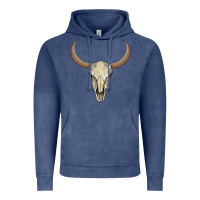 Vintage Denim bull skull Vintage Hoodie - AdoDesignShop