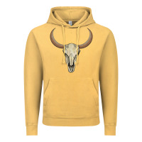 Vintage Mustard bull skull Vintage Hoodie - AdoDesignShop