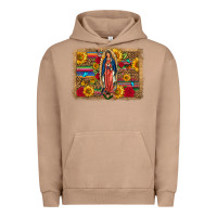 Pigment Burro Our Lady Of Guadalupe Glitter Leopard Flowers Urban Hoodie - FaDigitalArtStudio