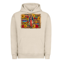 Pigment French Oak Our Lady Of Guadalupe Glitter Leopard Flowers Urban Hoodie - FaDigitalArtStudio