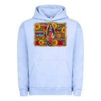 Pigment Grape Ice Our Lady Of Guadalupe Glitter Leopard Flowers Urban Hoodie - FaDigitalArtStudio