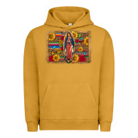 Pigment Peanut Butter Our Lady Of Guadalupe Glitter Leopard Flowers Urban Hoodie - FaDigitalArtStudio
