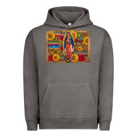 Pigment Tornado Our Lady Of Guadalupe Glitter Leopard Flowers Urban Hoodie - FaDigitalArtStudio