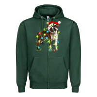 Sports Green christmas chocolate boston terrier Zipper Hoodie - LillyAllenDesigns