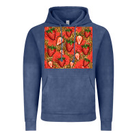 Vintage Denim strawberries Vintage Hoodie - Jasminsmagicworld