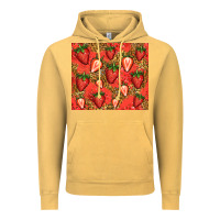 Vintage Mustard strawberries Vintage Hoodie - Jasminsmagicworld