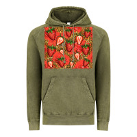 Vintage Olive strawberries Vintage Hoodie - Jasminsmagicworld