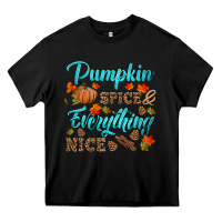 Black pumpkin spice everything nice Heavy Core Tee - HRA Design Shop