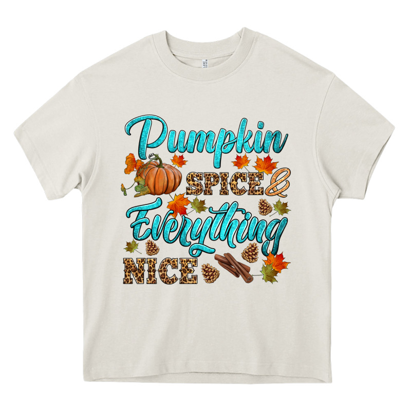 Pumpkin Spice Everything Nice Heavy Core Tee by HRA Design Shop | Teevron