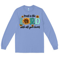 Colony Blue trust in the lord with all your heart Long Sleeve Tee - MaliasSmallBusiness