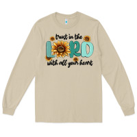 Mushroom trust in the lord with all your heart Long Sleeve Tee - MaliasSmallBusiness