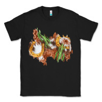 Black horseshoe cowhide cactus patch Classic Tee - AdoDesignShop