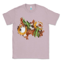 Lilac horseshoe cowhide cactus patch Classic Tee - AdoDesignShop