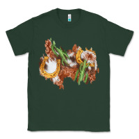 Sports Green horseshoe cowhide cactus patch Classic Tee - AdoDesignShop