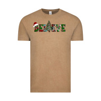 Vintage Coffee believe Christmas tree Vintage Tee - AdoDesignShop