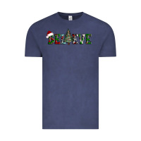 Vintage Denim believe Christmas tree Vintage Tee - AdoDesignShop