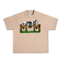 Burro Western Holstein Cow And Baby Cow Mom Urban Heavy Tee - LillyAllenDesigns