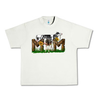 Pistachio Western Holstein Cow And Baby Cow Mom Urban Heavy Tee - LillyAllenDesigns