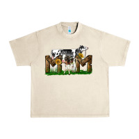 Sandshell Western Holstein Cow And Baby Cow Mom Urban Heavy Tee - LillyAllenDesigns